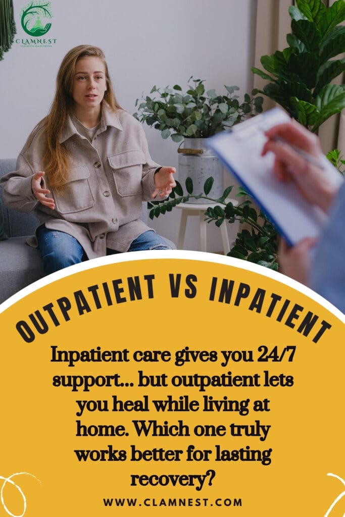 Outpatient vs inpatient mental health treatment